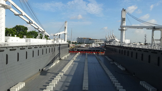 25T41m固定式浮坞起重机